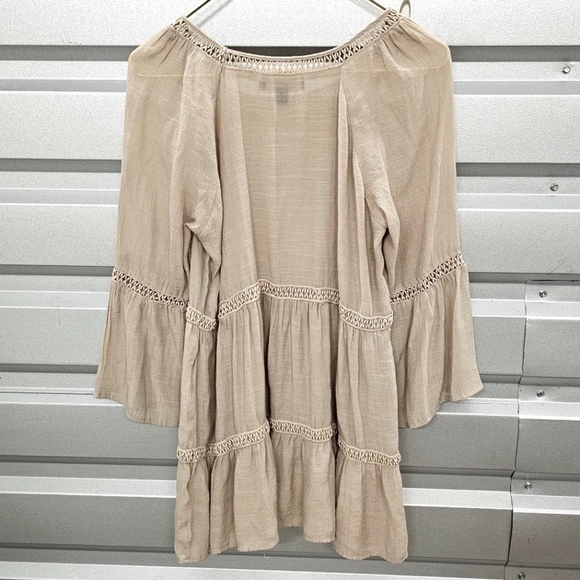 GNW Boho Peasant Beige Top - Picture 5 of 6